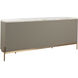 Cataldi 77 X 19.5 inch Cappuccino / Stainless Steel / Brushed Gold Sideboard